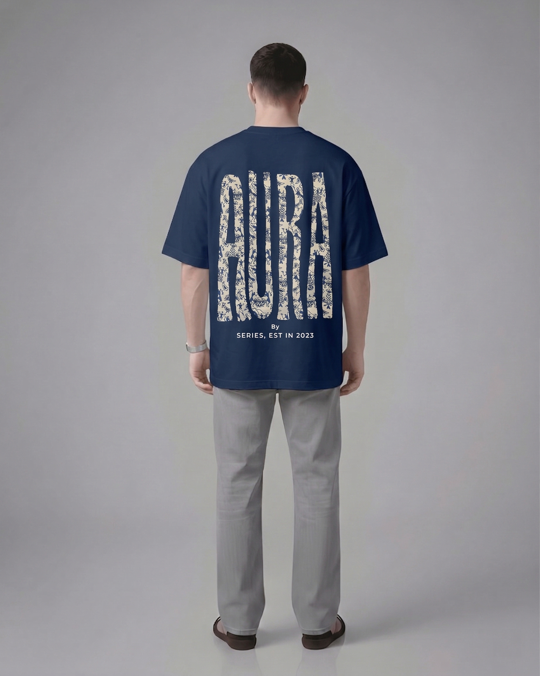 Aura Typography Oversized T-Shirt