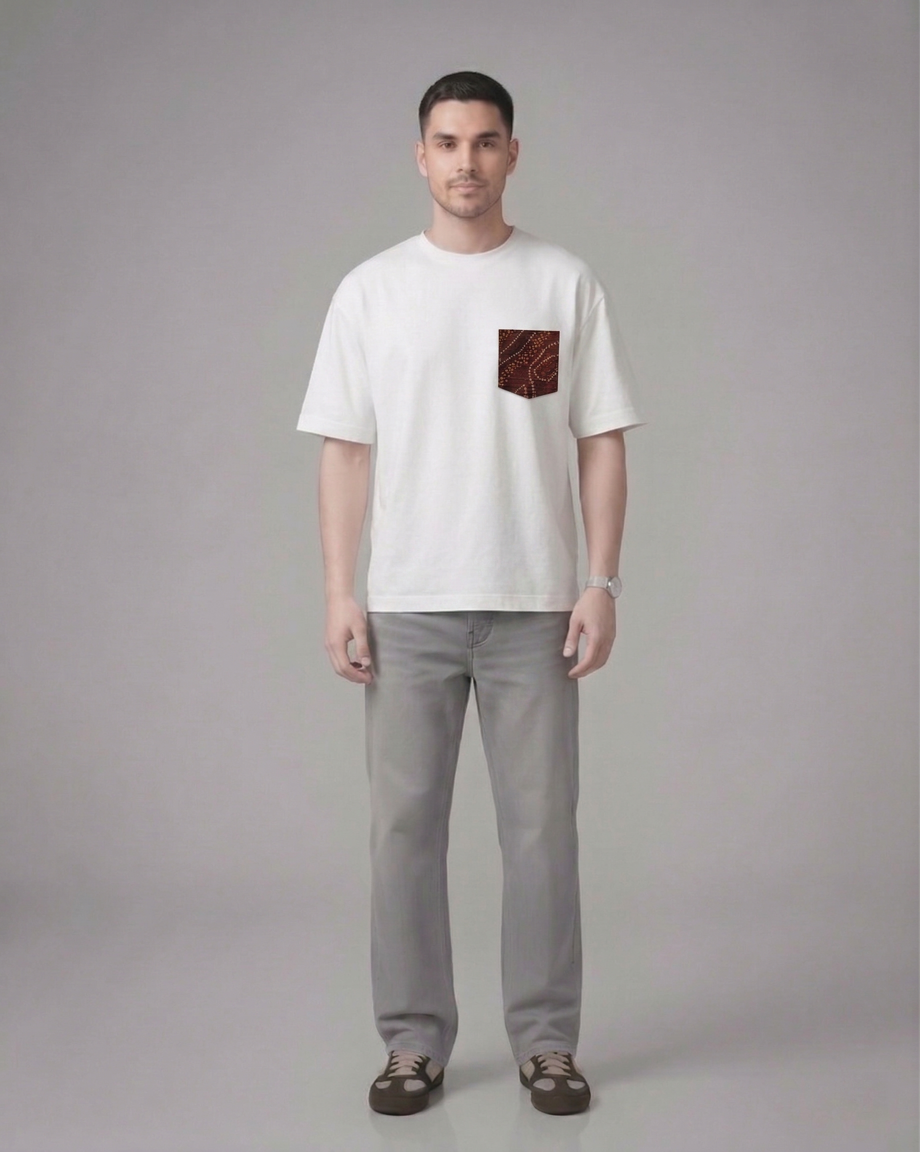 देसी Typography Oversized T-Shirt