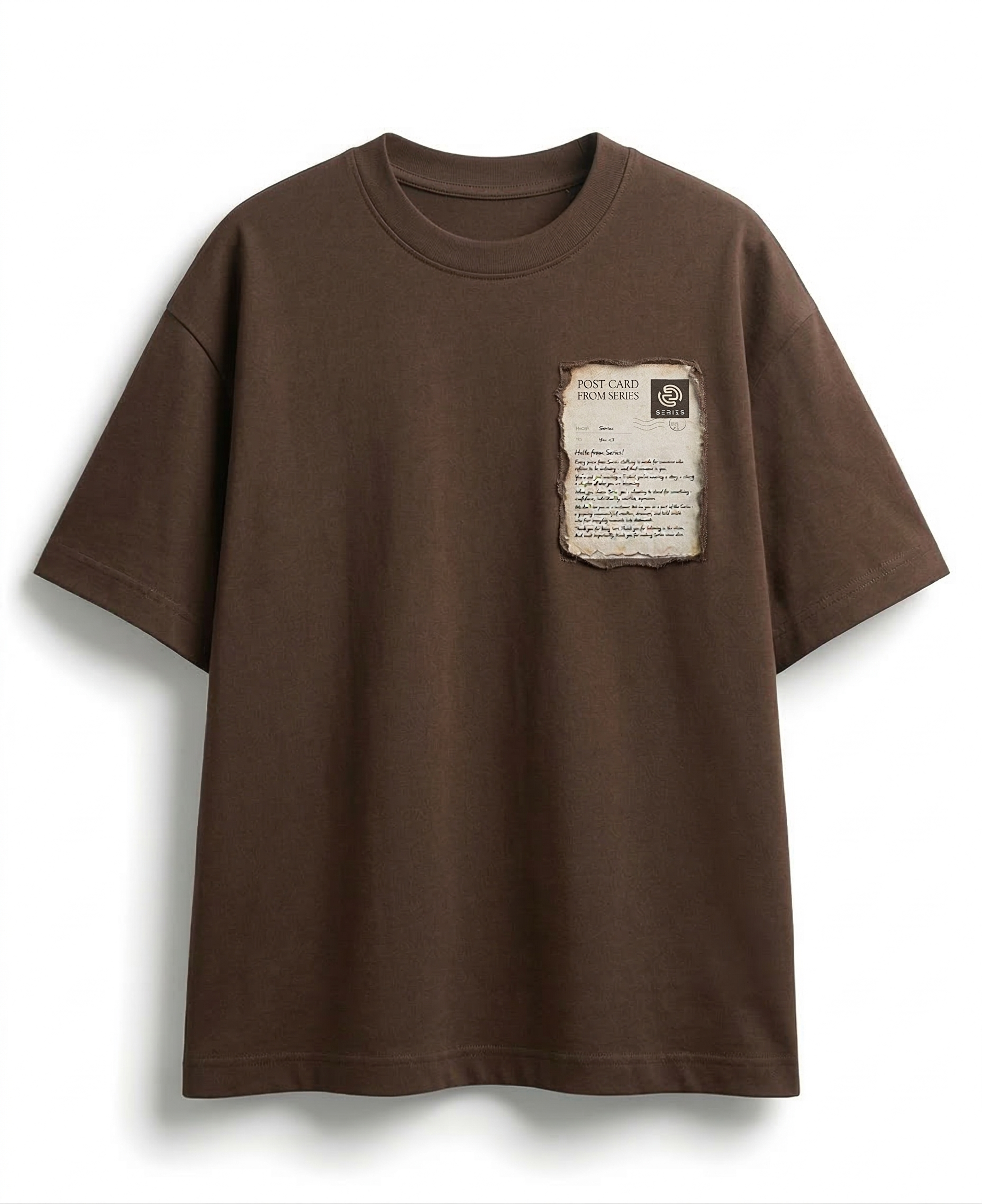 Postcard Stamp Oversized T-Shirt