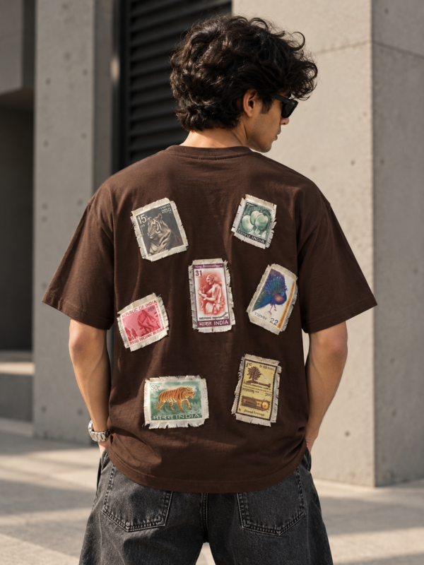 stamp 2 (1) Postcards From India (Limited) Oversized T-Shirt®