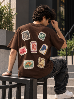 stamp 2 (4) Postcards From India (Limited) Oversized T-Shirt®