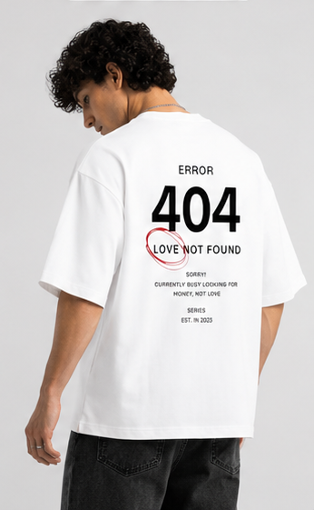 01 Error 404 Oversized T-Shirt