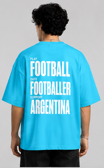 Footballer Argentina Oversized T-Shirt