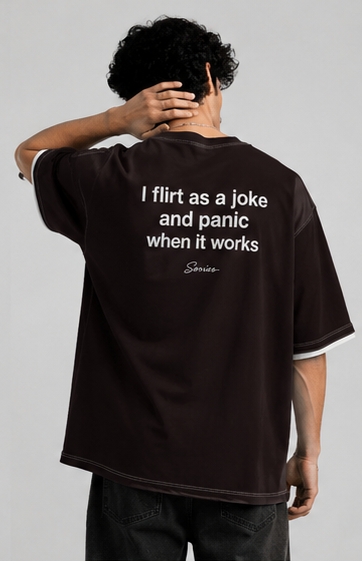“I Flirt as a Joke” Oversized T-Shirt