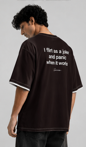 “I Flirt as a Joke” Oversized T-Shirt