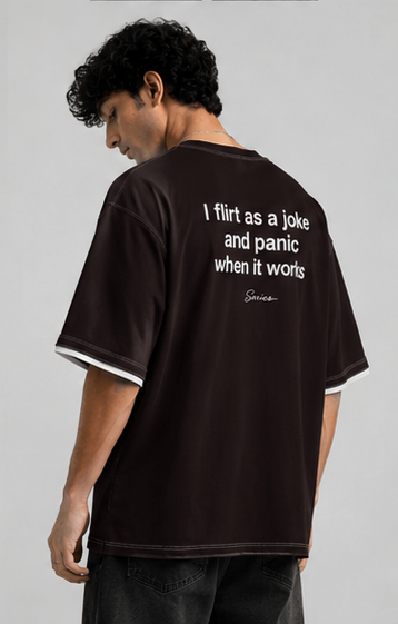 “I Flirt as a Joke” Oversized T-Shirt