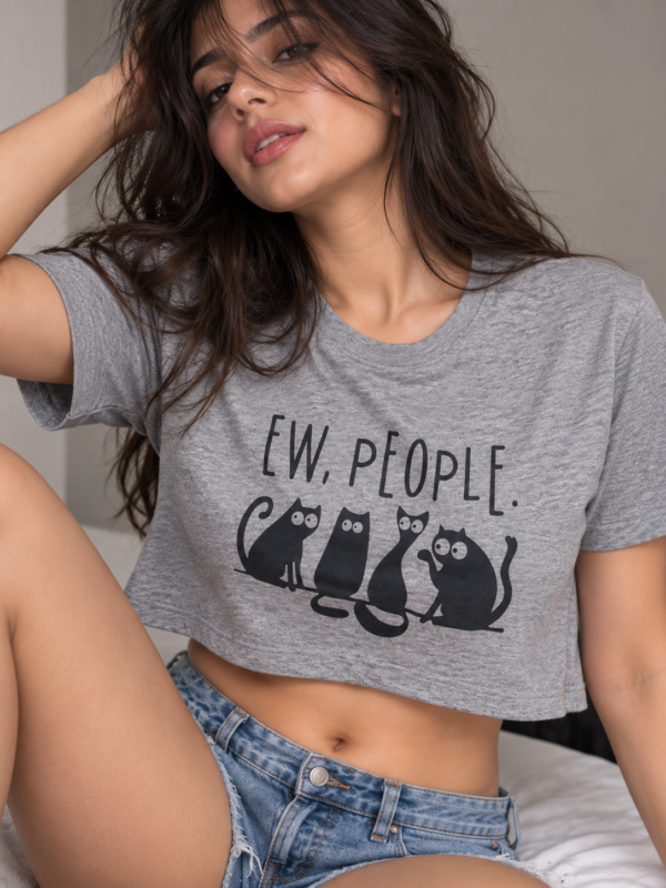 Eww, People Cropped T-Shirt