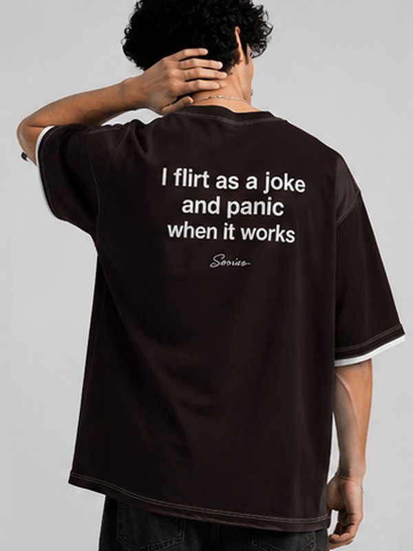 “I Flirt as a Joke” Oversized T-Shirt